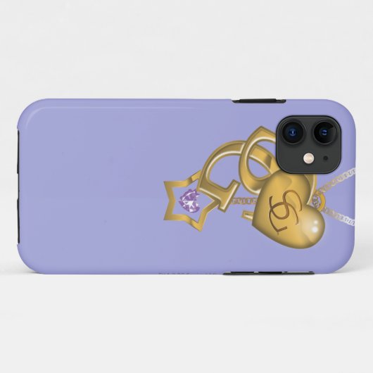 Supergirl Gold Locket Case-Mate iPhone Hülle (Rückseite (Horizontal))