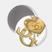 Supergirl Gold Locket Magnet (Vorderseite/Rückseite)