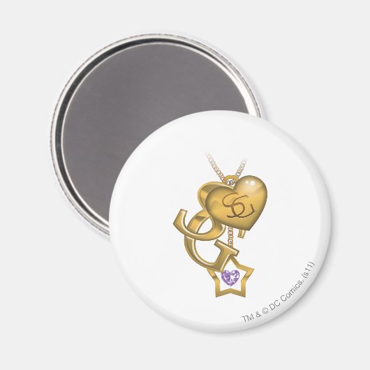 Supergirl Gold Locket Magnet (Vorderseite/Rückseite)