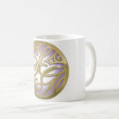 Supergirl Gold & Purple Circle Logo Kaffeetasse (VorderseiteRechts)