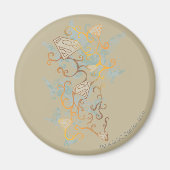 Supergirl Gold und Brown Magnet (Vorne)