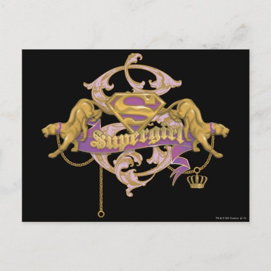 Supergirl Golden Cat 2 Postkarte (Vorderseite)