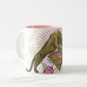 Supergirl Golden Cat 4 Zweifarbige Tasse (Vorderseite Links)