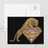 Supergirl Golden Cat Postkarte (Vorne/Hinten)