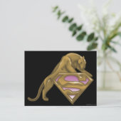 Supergirl Golden Cat Postkarte (Stehend Vorderseite)
