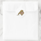 Supergirl Golden Cat Runder Aufkleber (Tasche)