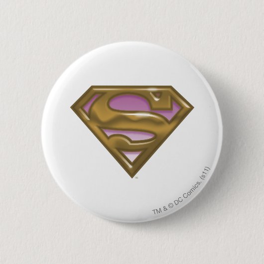 Supergirl Golden Logo Button (Vorderseite)