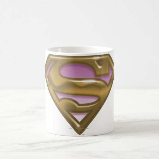 Supergirl Golden Logo Kaffeetasse (Mittel)