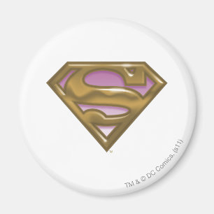 Supergirl Golden Logo Magnet