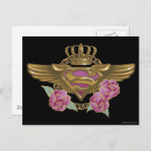 Supergirl Golden Wings Postkarte (Vorne/Hinten)