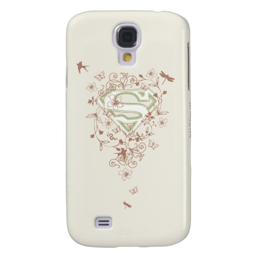Supergirl Green Floral Logo Case-Mate Samsung Galaxy Hülle (Rückseite)