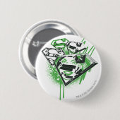 Supergirl Green Spills Button (Vorne & Hinten)