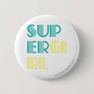 Supergirl Green und Yellow Button