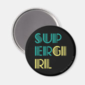 Supergirl Green und Yellow Magnet (Vorderseite/Rückseite)