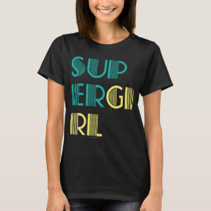 Supergirl Green und Yellow T-Shirt
