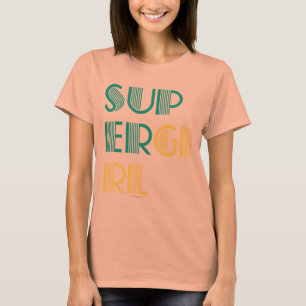 Supergirl Green und Yellow T-Shirt