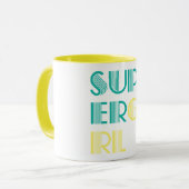 Supergirl Green und Yellow Tasse (Vorderseite Links)