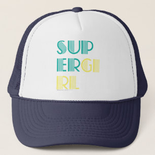 Supergirl Green und Yellow Truckerkappe