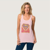 Supergirl Groovy Logo 2 Tank Top (Vorderseite Vollansicht)