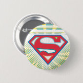 Supergirl Groovy Logo Button (Vorne & Hinten)
