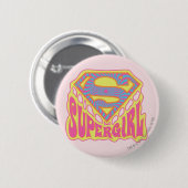 Supergirl Groovy Logo Button (Vorne & Hinten)