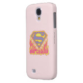 Supergirl Groovy Logo Case-Mate Samsung Galaxy Hülle (Rückseite Links)