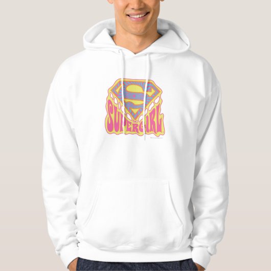 Supergirl Groovy Logo Hoodie (Vorderseite)