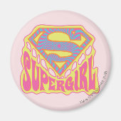 Supergirl Groovy Logo Magnet (Vorne)