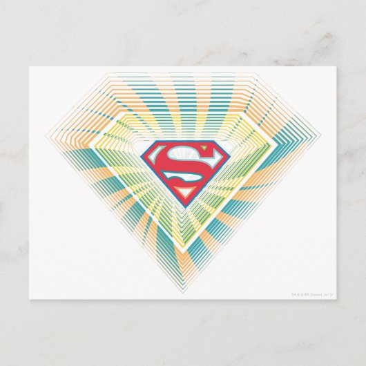 Supergirl Groovy Logo Postkarte (Vorderseite)