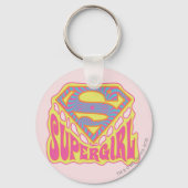 Supergirl Groovy Logo Schlüsselanhänger (Vorderseite)