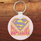 Supergirl Groovy Logo Schlüsselanhänger (Vorderseite)