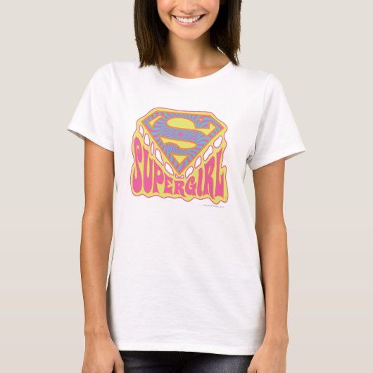 Supergirl Groovy Logo T-Shirt (Vorderseite)