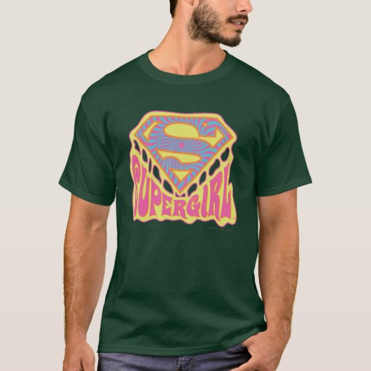 Supergirl Groovy Logo T-Shirt (Vorderseite)