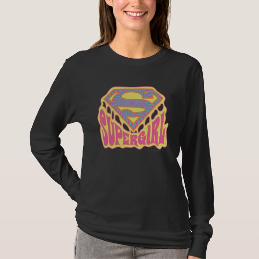 Supergirl Groovy Logo T-Shirt (Vorderseite)