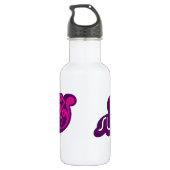 Supergirl Groovy Name und S-Shield Edelstahlflasche (Rückseite)