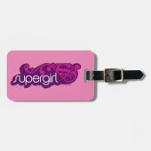 Supergirl Groovy Name und S-Shield Gepäckanhänger (Vorderseite horizontal)