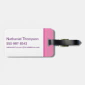 Supergirl Groovy Name und S-Shield Gepäckanhänger (Rückseite horizontal)