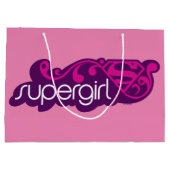 Supergirl Groovy Name und S-Shield Große Geschenktüte (Rückseite)