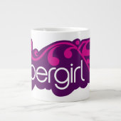 Supergirl Groovy Name und S-Shield Jumbo-Tasse (Vorderseite)
