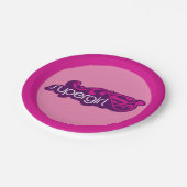 Supergirl Groovy Name und S-Shield Pappteller (Schrägansicht)