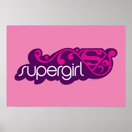 Supergirl Groovy Name und S-Shield Poster (Vorne)
