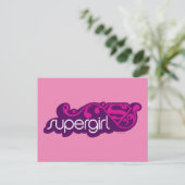 Supergirl Groovy Name und S-Shield Postkarte (Stehend Vorderseite)