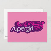 Supergirl Groovy Name und S-Shield Postkarte (Vorne/Hinten)