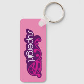 Supergirl Groovy Name und S-Shield Schlüsselanhänger (Rückseite)