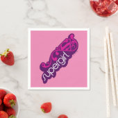 Supergirl Groovy Name und S-Shield Serviette (Beispiel)