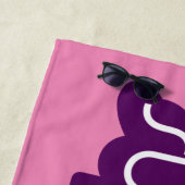 Supergirl Groovy Name und S-Shield Strandtuch (Beispiel)