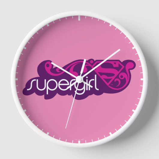 Supergirl Groovy Name und S-Shield Uhr (Vorderseite)