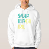 Supergirl Grün und Gelb Hoodie (Vorderseite)