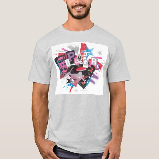 Supergirl Grunge Design T-Shirt (Vorderseite)
