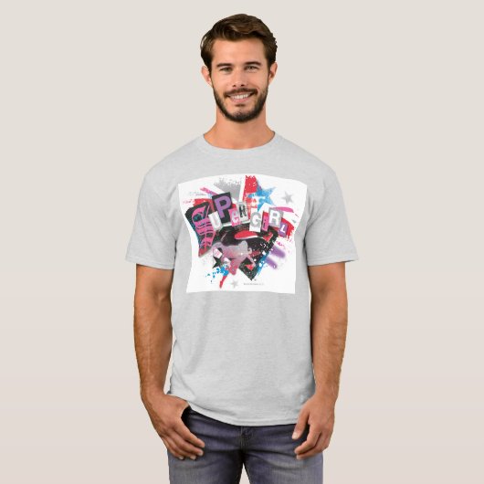 Supergirl Grunge Design T-Shirt (Vorne ganz)